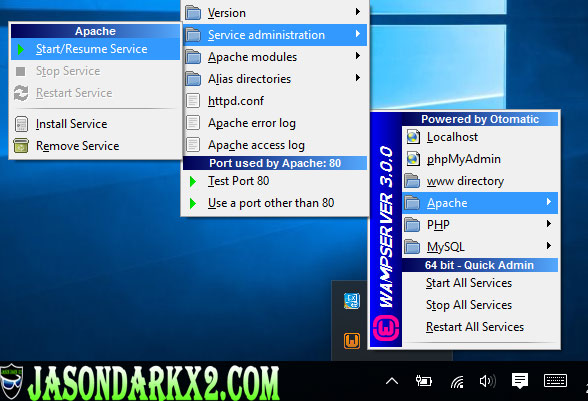 Apache for windows 10 x64